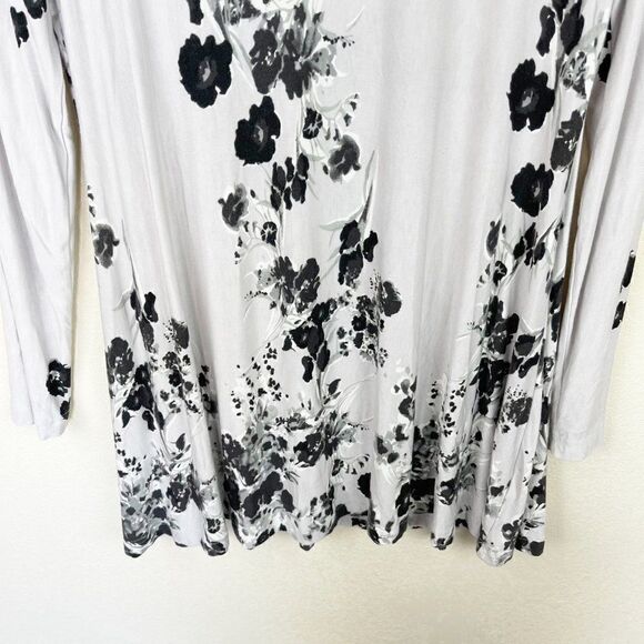 Soft Surroundings Long Sleeve Floral Blouse Top Small - Picture 2 of 6